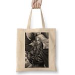 Toyaso Hellsing Alucard Poster Beyaz Bez Çanta Uzun Saplı Alışveriş Çantası Plaj Çantası - 34x40 - 001 - Beyaz