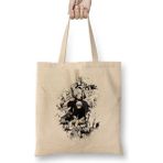 Toyaso Kaneki Tokyo Ghoul Beyaz Bez Çanta Uzun Saplı Alışveriş Çantası Plaj Çantası - 34x40 - 001 - Beyaz