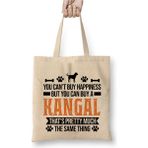 Toyaso Kangal Sivas Köpek Beyaz Bez Çanta Uzun Saplı Alışveriş Çantası Plaj Çantası - 34x40 - 001 - Beyaz