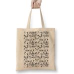 Toyaso Pug Köpek Beyaz Bez Çanta Uzun Saplı Alışveriş Çantası Plaj Çantası - 34x40 - 001 - Beyaz