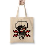 Toyaso Tokyo Ghoul Kaneki Kun Pixels Beyaz Bez Çanta Uzun Saplı Alışveriş Çantası Plaj Çantası - 34x40 - 001 - Beyaz