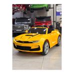 Toycar Garage Camaro Akülü Araba (İsme Özel Plaka Hediyeli) Sarı 12 Volt Uzaktan Kumandalı