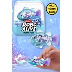 Toyfest 1.8 Metre Derine Dalan Suda Renk Değiştiren Yüzen Pilli Robo Alive Balık - 6.8 cm - 1 Adet - Turkuvaz