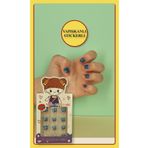 TOYFEST 12 li Yapışkan Stickerlı Renkli Baskılı Çocuk Takma Tırnak Oyuncak Seti - 5- 14 Yaş Arası - Model 33