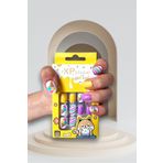 TOYFEST 12 li Yapışkan Stickerlı Renkli Baskılı Çocuk Takma Tırnak Oyuncak Seti - 5- 14 Yaş Arası - Model 48