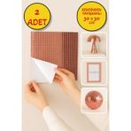 Toyfest 2’li Kendinden Yapışkanlı Rose Ayna Mozaik Disco Sticker Duvar Çerçeve Eşya Dekoratif Kaplama 30x30