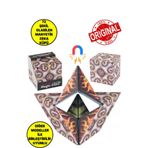 TOYFEST 3 Boyutlu Stress Giderici Manyetik Geometrik Mozaikli Mıknatıslı Akıl Zeka Rübik Küp - Kahverengi