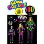 Toyfest Bileklikli Küpeli Yüzüklü Stickerlı Lüks Glow Kostüm Parti Seti - 152 Parça