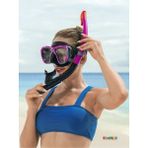 Toyfest Blacksea Şnorkel Set Dalış Maskesi Deniz Havuz Yüzücü Gözlüğü Gözlük Maske - Mor - (14 Yaş Üstü ) 24021 - Renkli