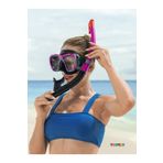 TOYFEST Blacksea Şnorkel Set Dalış Maskesi Deniz Havuz Yüzücü Gözlüğü Gözlük Maske - Mor - (14 Yaş Üstü )
