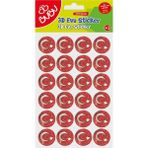 Toyfest Bu-Bu Simli Eva Sticker Ay ve Yıldız 24'lü Sticker