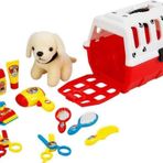 TOYFEST Çantalı Peluş Köpek Kuaför Seti