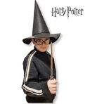 TOYFEST Harry Potter Siyah Şapkası + Asası + Gözlüğü 3 lü Çocuk Kostüm Aksesuarları