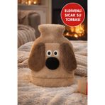 TOYFEST Kahverengi Gromit Figürlü Eldivenli Sıcak Su Torbası – Peluş Kılıflı, Karın El Isıtıcı