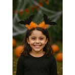 Toyfest Karanlık Yarasa Tac Parlak Turuncu Parti Aksesuar Halloween Cadılar Bayramı Çocuk Kostum Tacı