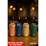 Toyfest Kendinden Pipetli Çelik Termos 350 ml – Gün Boyu Taze Içim - Renkli - 0,35 lt