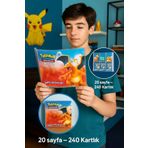 TOYFEST Koleksiyoner Pokemon Kart Albümü - Kartlık - Charmender-Bulbasaur Model (240 KARTLIK)