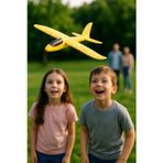 Toyfest Köpük Dev Fırlatma Uçak – 45 Cm – Tekli Sarı Model