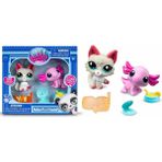 Toyfest Littlest Pet Shop Minişler 2’li Figür Seti S1 - Aksolotl ve Kedi - 5 cm - Renkli