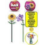 Toyfest Max Uzun Yapı Blok Setli Çiçekler (Balon Çiçeği - Ayçiçeği) - Lütfen Dikkat 1 Adet Top Paket Geliyor