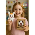 TOYFEST Mini Koleksiyonluk ZURU Fuggler Baby Fuggs Komik Çirkin Peluş Oyuncak Rabid Rabbit Beyaz 9cm