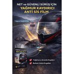 TOYFEST Motosiklet Kaskı Yağmur Kaydırıcı Film – Anti Sis Şeffaf Vizör Cam Koruyucu