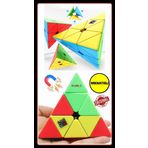 Toyfest Moyu Meilong Pyramid Magnetic Cube- Mıknatıslı Stickersız Akıl Zeka Rübik Küp