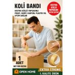 Toyfest Open Home 100 Metre Şeffaf Koli Bandı – Extra Strong 40 Micron Kalınlık, Güçlü Yapışkan