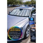 Toyfest Oto Ön Cam Güneşlik Katlanabilir Alüminyum Güneş Perdesi 130X60 Uv Korumalı Araç Gölgelik - Gri