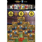 TOYFEST Panini Adrenalyn Fifa 365 - 2025 Premium Gold Card - Özel Futbolcu Kartları - 5 PAKET