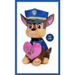 Toyfest Paw Patrol Figür Peluş Oyuncak Love Serisi - Chase - 20 Cm