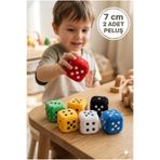 TOYFEST Peluş Küçük Zar 7cm 2 ADET