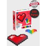 Toyfest Plus - Plus Minecraft Temalı Kutuda By Number Hearts - Numaralı Kalpler Yapı Oyuncağı (250Parça)3911