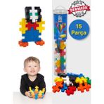 Toyfest Plus - Plus Minecraft Temalı Silindir Kutuda Big Basic - Büyük Temel LEGO Yapı Oyuncağı ( 15 Parça )