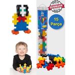 TOYFEST Plus - Plus Minecraft Temalı Silindir Kutuda Big Basic - Büyük Temel Yapı Oyuncağı ( 15 Parça ) 3224