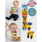 Toyfest Plus - Plus Minecraft Temalı Silindir Kutuda Big Giraffe - Büyük Zürafa LEGO Yapı Oyuncağı