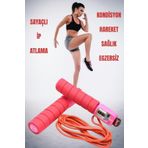 TOYFEST Sayaçlı Atlama İpi Saplı Antrenman Aleti Ip Egzersiz Evde Spor