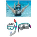 TOYFEST Spark Wave Snorkel Set Dalış Maskesi Deniz Havuz Yüzücü Gözlüğü Gözlük Maske- Yeşil - (14 Yaş Üstü )