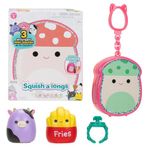 Toyfest Squishmallows Squish-a-longs 3 Figür + Yüzük Çantalı Sürpriz Paket Seri 1