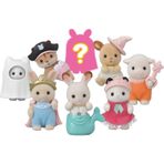 Toyfest Sylvanian Families Sevimli Kostüm Temalı Sürpriz Mini Bebek - 5 CM - 4 ADET