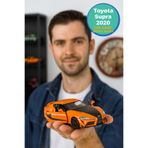 TOYFEST Uzak Doğu Serisi Toyota Supra 2020 Açılır Kapılar Die Cast Çek Bırak Metal Model Araba 11 Cm 1:32