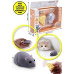 Toyfest Uzaktan Kumandalı Pilli Fare Çocuk Yetişkin Evcil Hayvan Şaka Oyuncağı - Beyaz