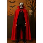 Toyfest Yetişkin Kırmızı Yakalı 120 cm Vampir Pelerini ve Kanlı Kafatası Maskesi Seti – Halloween Kostüm