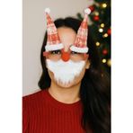 Toyfest Yılbaşı Gözlüğü Noel Baba Sakallı Şapkalı Parti Aksesuarı Komik Fotoğraf Çekimi Gözlük Modeli