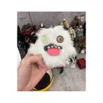 TOYFEST Zuru Fuggler Anahtarlık Beyaz Tüylü Komik Yüz Koleksiyon Oyuncak 11 cm