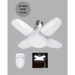 Toyigoo 4 Kollu Katlanır Pervane LED Ampül 60 Watt Yüksek Aydınlatma ve Enerji Tasarrufu - 1 m - Renkli