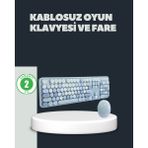 Toyigoo Retro Daktilo Stilli Kablosuz Klavye Mouse Seti – Sessiz ve Şık - 1 - Çok Renkli