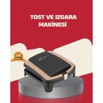 Toyigoo Tost Makinesi Yapışmaz Plaka 1500 Watt Güçlü Performans