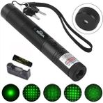 Toyigoo Wison WS-503 100MW 3.7V 3200 Mah Desen Başlıklı Şarjlı Yeşil Lazer Pointer (4881) TYGO-RSGO34 - 0,5