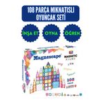 Toyika Magnespace Magnetic Tiles 3 Boyutlu Mıknatıslı Yapı Oyuncak Seti 108 Parça
